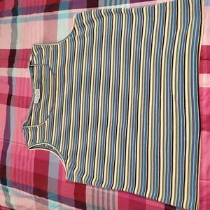 🍹6 for$20 Women's Striped Stretch Large Sleeveless Shirt